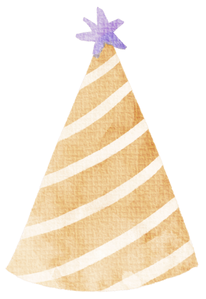 party hat purple top